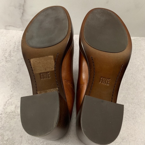 Frye Joan Campus Redwood Brown Mule Shoes 7 & 7.5 - Picture 6 of 8